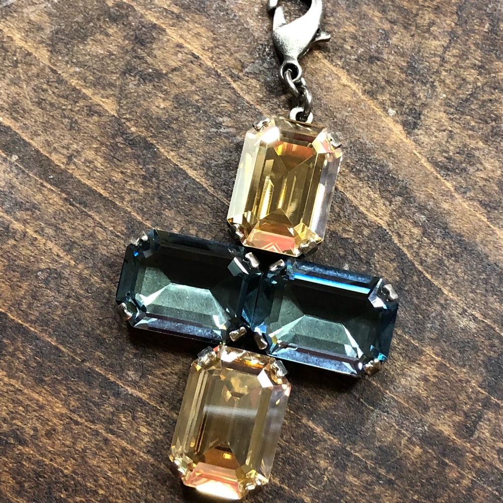 Sabika Blue Ocean Luxury Cross Pendant - S/S 2016